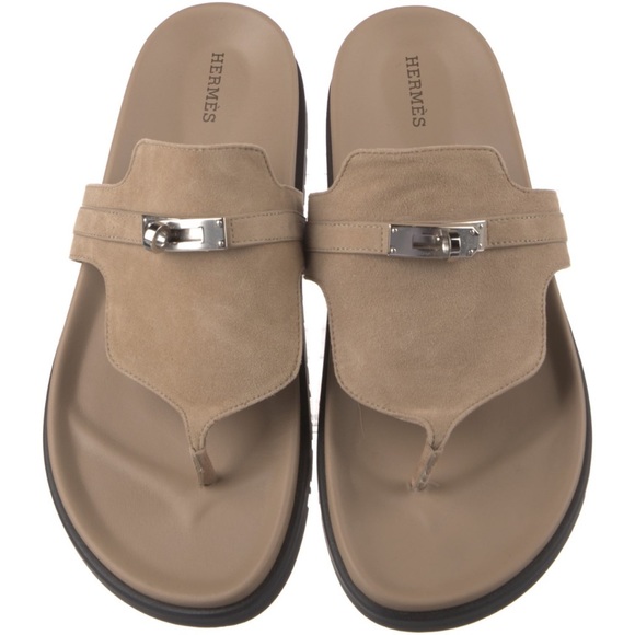 Hermès Kelly Empire Suede Slides Size 41 - Picture 3 of 10